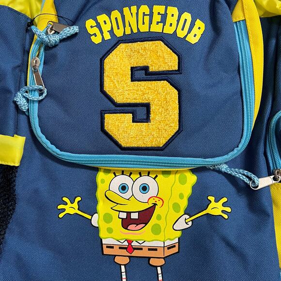 Early 2000s SpongeBob SquarePants Varsity Backpack School 2003 Nickelodeon VTG - Picture 2 of 10